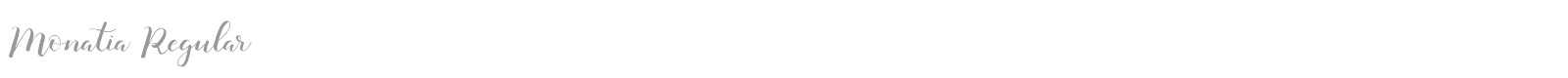 Monatia font preview